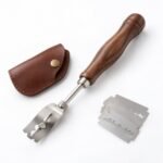 Bread Lame with Walnut Handle and Five Blades, shown on a plain studio background