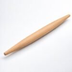 French Tapered Rolling Pin, Beech, 50 cm, shown on a plain studio background