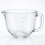 Glass Mixing Bowl with Spout, 2.5 Litre, shown on a plain studio background